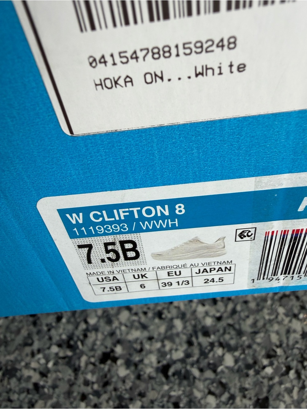 Hoka Women's White Athletic Running Shoes - Picture 4 of 5